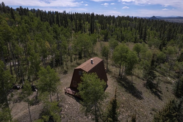 33 Sugar Loaf Ln, Jefferson, CO 80456 - bird's eye view with a wooded view