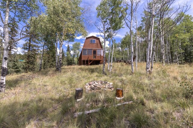 33 Sugar Loaf Ln, Jefferson, CO 80456 - view of yard with a barn