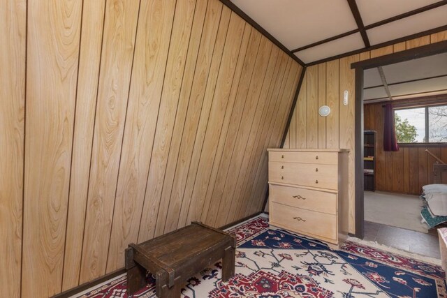 33 Sugar Loaf Ln, Jefferson, CO 80456 - interior space with carpet flooring and wood walls