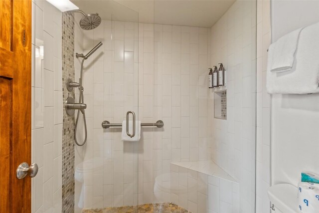 2700 Village Dr Unit C107, Steamboat Springs, CO 80487 - bathroom with a stall shower and toilet