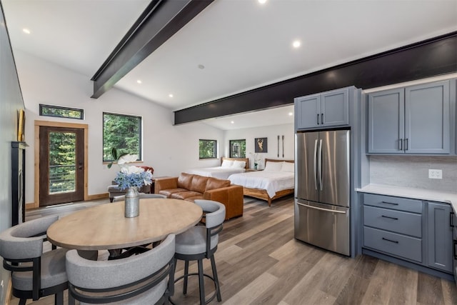 89 Wilderness Dr, Breckenridge, CO 80424 - dining area with wood finished floors and recessed lighting