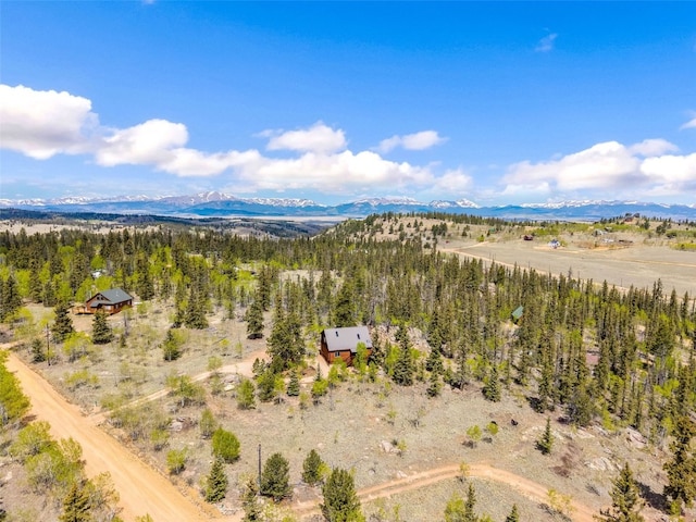 146 Atoka Dr, Como, CO 80432 - aerial view of a mountainous background and a heavily wooded area