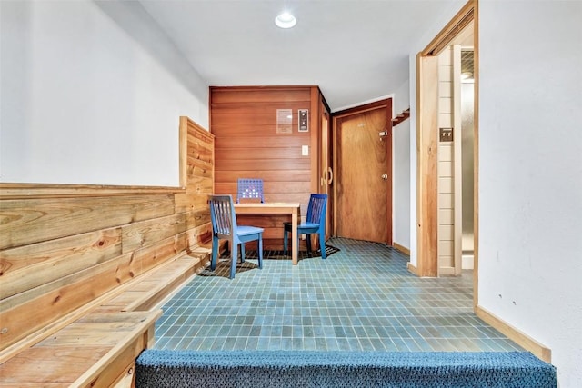 2615 Apres Ski Way Unit B1, Steamboat Springs, CO 80487 - home office with wooden walls