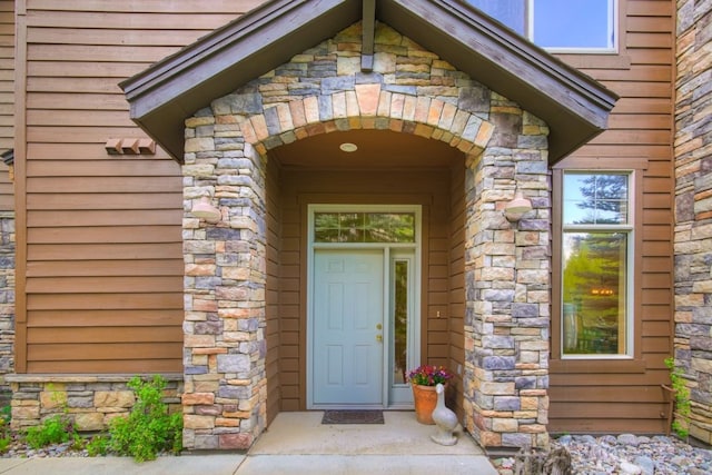 180 Robin Dr Unit 180, Silverthorne, CO 80498 - doorway to property with stone siding