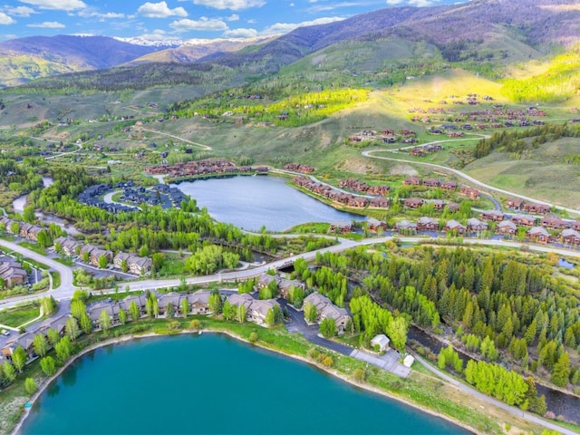 180 Robin Dr Unit 180, Silverthorne, CO 80498 - aerial view of property's location featuring a water and mountain view