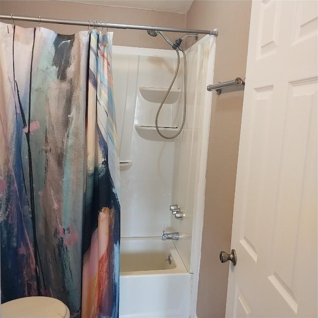 full bath with shower / tub combo