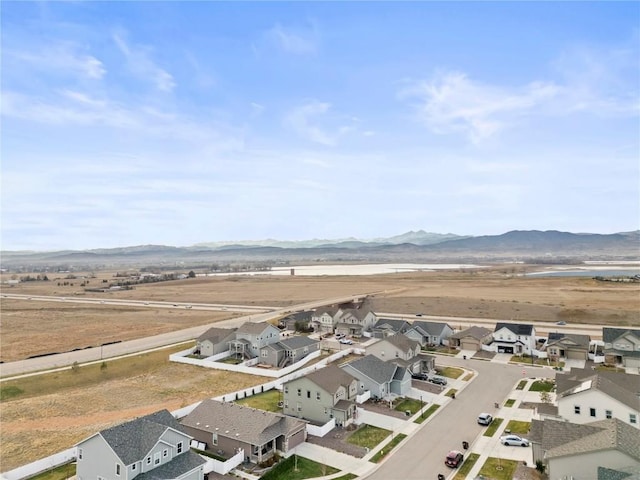 1527 Biffle Ct, Berthoud, CO 80513 - aerial view of residential area with a mountain backdrop