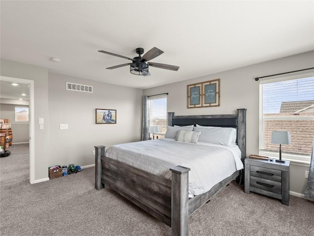 1527 Biffle Ct, Berthoud, CO 80513 - bedroom with carpet flooring, baseboards, and a ceiling fan
