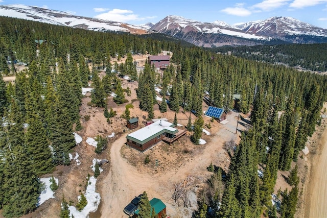 491 Valley Of The Sun Dr, Fairplay, CO 80440 - view of property location with a mountainous background and a heavily wooded area
