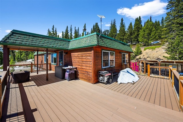 491 Valley Of The Sun Dr, Fairplay, CO 80440 - view of wooden deck