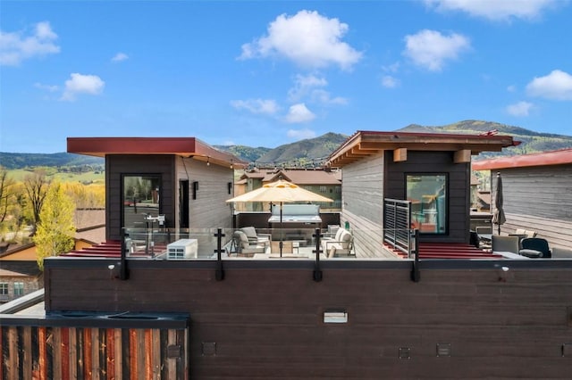 2894 Owl Hoot Trl, Steamboat Springs, CO 80487 - view of property exterior featuring a gazebo and a mountain view