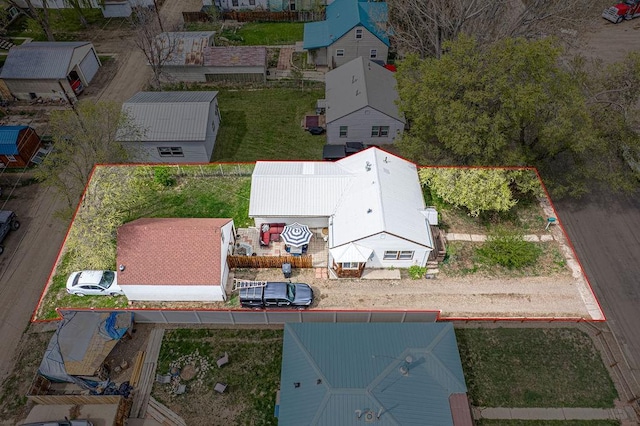 410 Washington St, Craig, CO 81625 - view from above of property with property boundaries highlighted