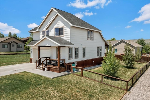 342 Lake View Rd, Hayden, CO 81639 - view of front facade with a shingled roof, a garage, driveway, and cooling unit