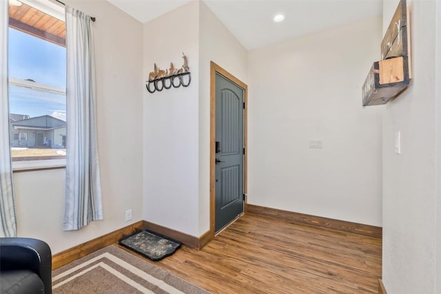 342 Lake View Rd, Hayden, CO 81639 - interior space with baseboards, recessed lighting, and wood finished floors