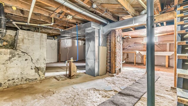 694 Russell St, Craig, CO 81625 - unfinished below grade area featuring heating unit