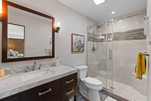 100 N Gold Flake Ter Unit A, Breckenridge, CO 80424 - ensuite bathroom featuring vanity and a shower stall