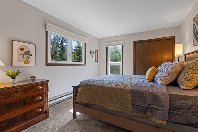 100 N Gold Flake Ter Unit A, Breckenridge, CO 80424 - carpeted bedroom featuring a baseboard radiator