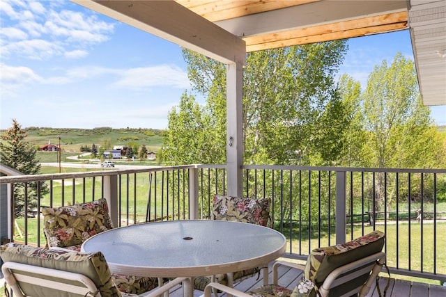 27358 Brandon Cir, Steamboat Springs, CO 80487 - balcony featuring outdoor dining area