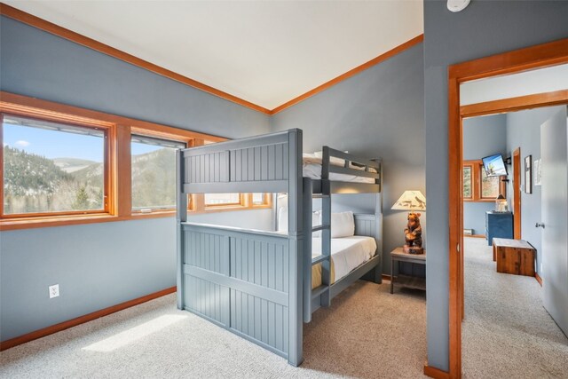530 Tennis Club Rd Unit 1328, Keystone, CO 80435 - carpeted bedroom featuring baseboards and vaulted ceiling