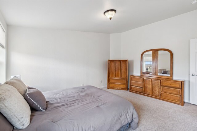 370 Stone Creek Dr, Fairplay, CO 80440 - bedroom with light colored carpet, baseboards, and multiple windows
