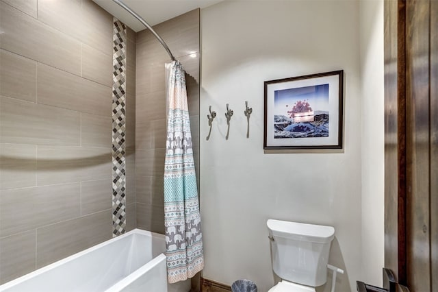 150 Lunar Ln, Breckenridge, CO 80424 - bathroom featuring shower / bath combo and toilet