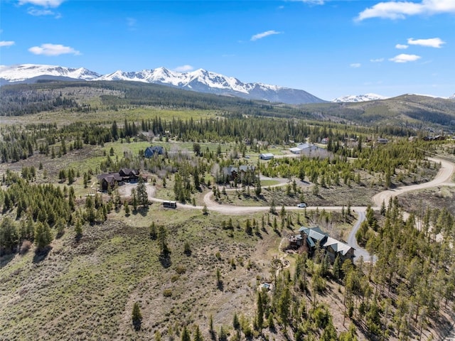 23 Verde Ct, Breckenridge, CO 80424 - aerial overview of property's location featuring a mountain backdrop