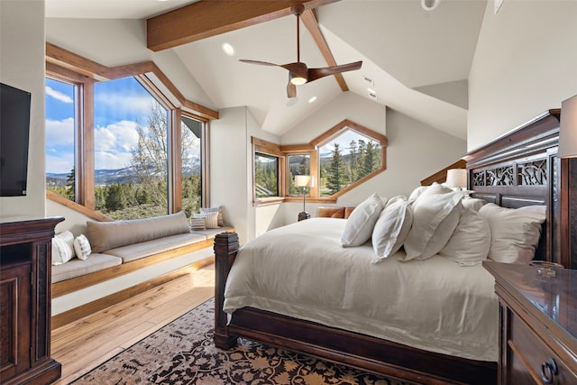 23 Verde Ct, Breckenridge, CO 80424 - bedroom with hardwood / wood-style floors, recessed lighting, and ceiling fan