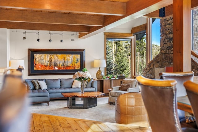 23 Verde Ct, Breckenridge, CO 80424 - building lobby featuring beam ceiling