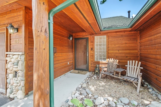 113 Lookout Ridge Dr, Dillon, CO 80435 - doorway to property with a shingled roof
