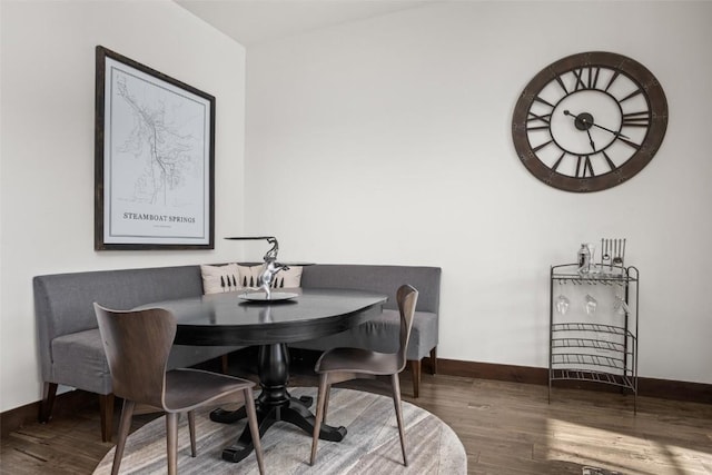 2355 Poma Ln Unit 2355, Steamboat Springs, CO 80487 - dining area with baseboards and wood finished floors