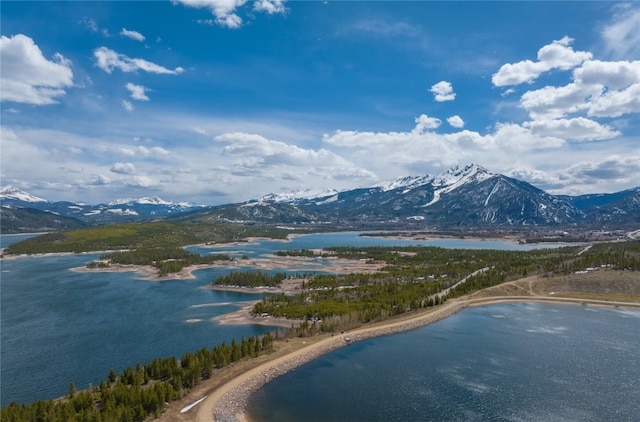105 Windflower Ln, Frisco, CO 80443 - drone / aerial view of a water and mountain view