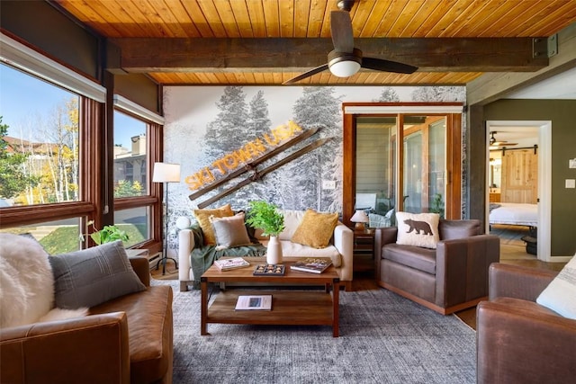 2700 Village Dr Unit D203, Steamboat Springs, CO 80487 - sunroom / solarium featuring beam ceiling