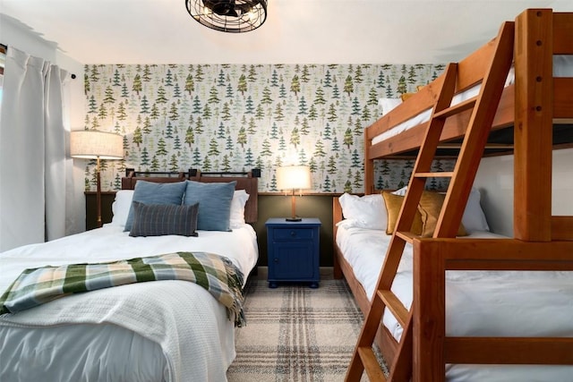 2700 Village Dr Unit D203, Steamboat Springs, CO 80487 - bedroom with wallpapered walls