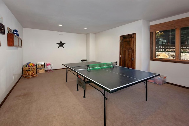 27 Habitat Ct, Dillon, CO 80435 - recreation room featuring carpet floors, baseboards, and recessed lighting
