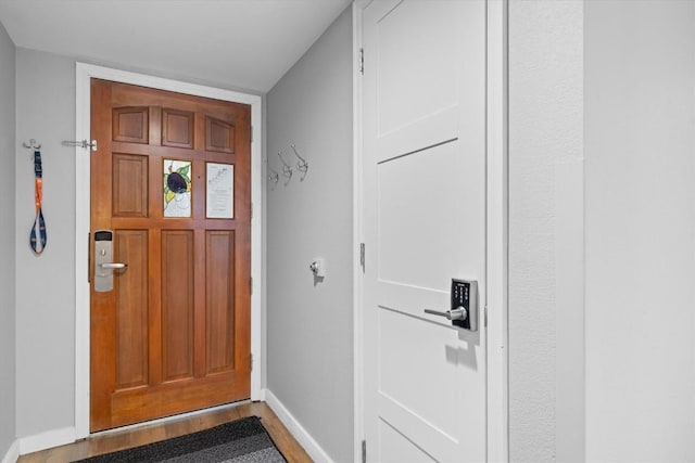 1855 Ski Time Square Dr Unit 308, Steamboat Springs, CO 80487 - foyer entrance featuring wood finished floors and baseboards