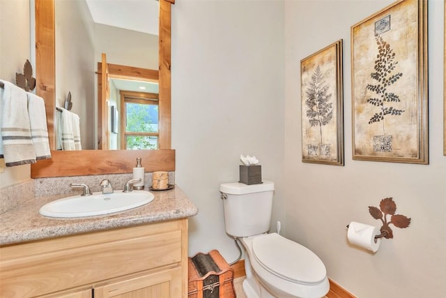 1250 Harwig Cir, Steamboat Springs, CO 80487 - half bath featuring toilet and vanity