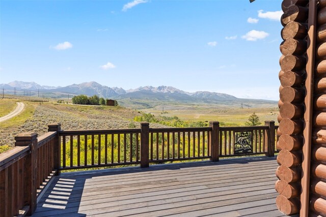 380 Darby Dr, Silverthorne, CO 80498 - wooden deck featuring a rural view and a mountain view