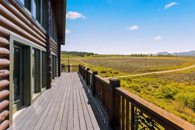 380 Darby Dr, Silverthorne, CO 80498 - wooden deck featuring a rural view and a mountain view