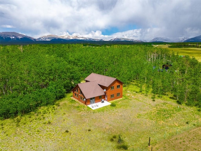 188 June Grass Ct, Fairplay, CO 80440 - view from above of property featuring a mountainous background