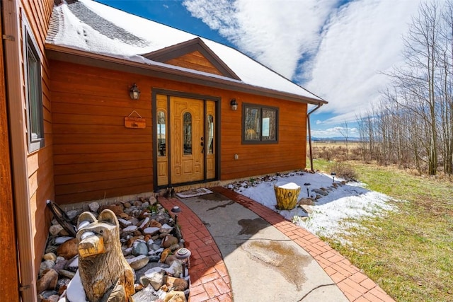 188 June Grass Ct, Fairplay, CO 80440 - view of snow covered property entrance