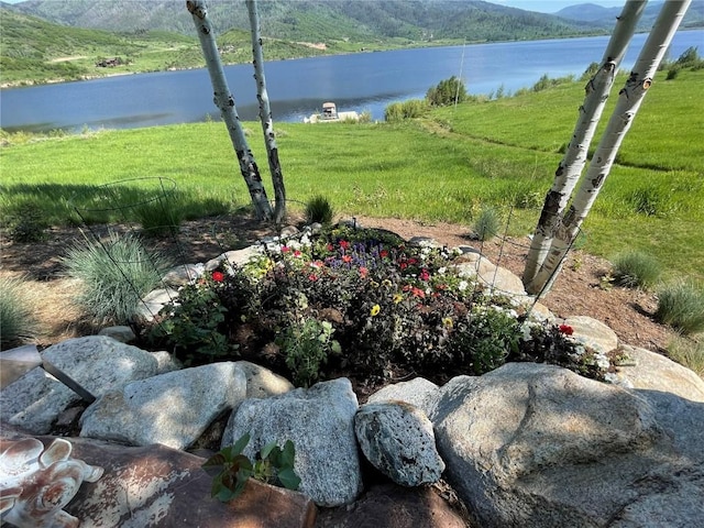 32855 More Ln, Steamboat Springs, CO 80487 - view of yard featuring a water and mountain view