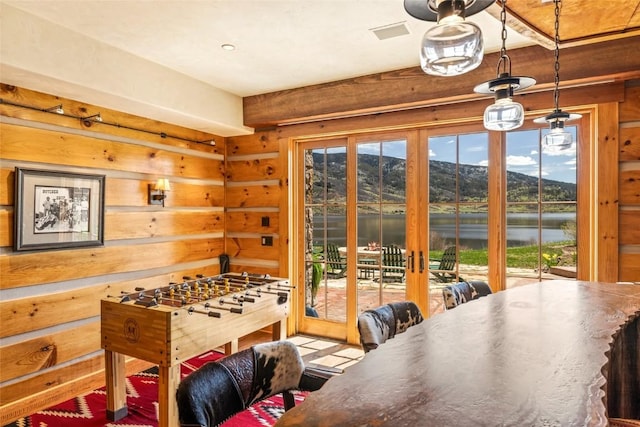 32855 More Ln, Steamboat Springs, CO 80487 - playroom featuring a water view and french doors