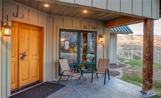31820 Bradley Rnch, Steamboat Springs, CO 80487 - entrance to property with board and batten siding and metal roof