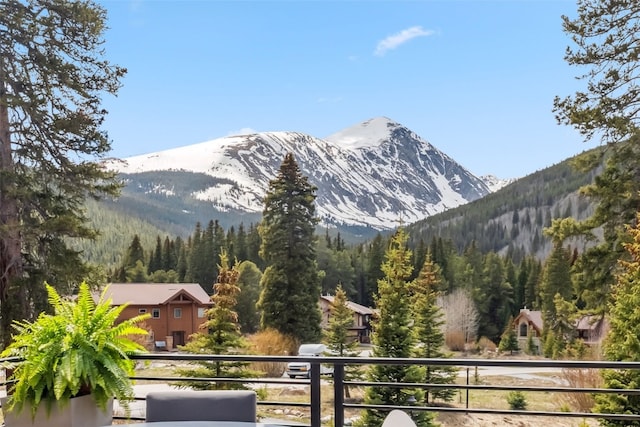 427 Whispering Pines Cir, Blue River, CO 80424 - mountain view featuring a heavily wooded area