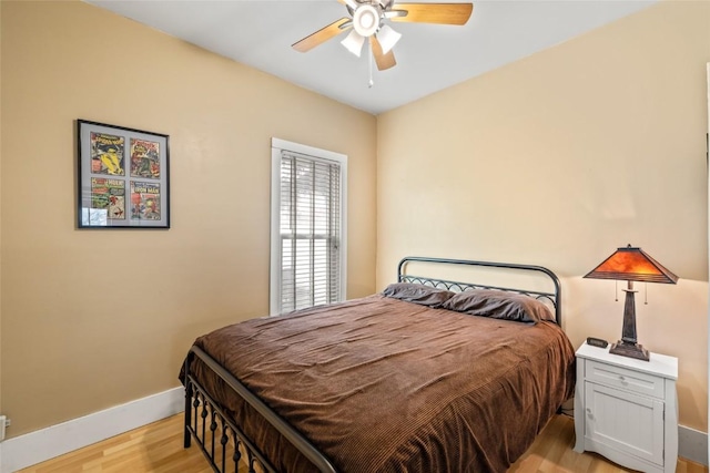 399 E Jefferson Ave, Hayden, CO 81639 - bedroom with baseboards, light wood finished floors, and ceiling fan