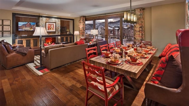 2250 Apres Ski Way Unit R-702, Steamboat Springs, CO 80487 - dining space featuring hardwood / wood-style floors