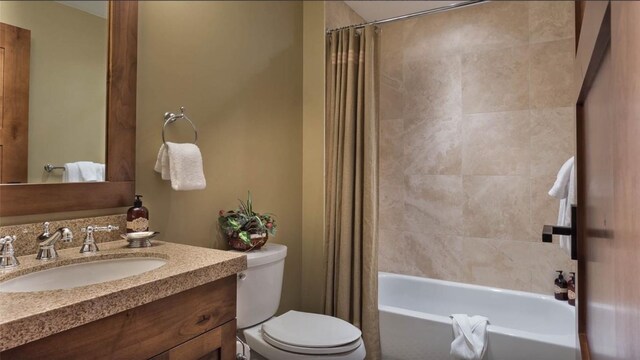 2250 Apres Ski Way Unit R-702, Steamboat Springs, CO 80487 - bathroom with toilet, vanity, and shower / tub combo