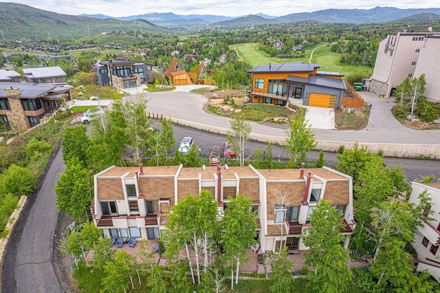 1800 Burgess Creek Rd SW Unit 209, Steamboat Springs, CO 80487 - aerial perspective of suburban area featuring a mountainous background