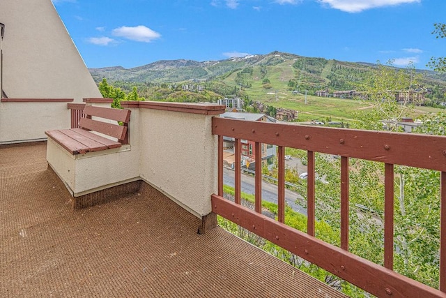 1800 Burgess Creek Rd SW Unit 209, Steamboat Springs, CO 80487 - balcony featuring a mountain view
