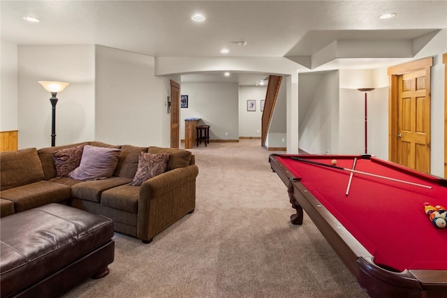 46 Sage View Ct, Dillon, CO 80435 - playroom featuring pool table, recessed lighting, and carpet floors